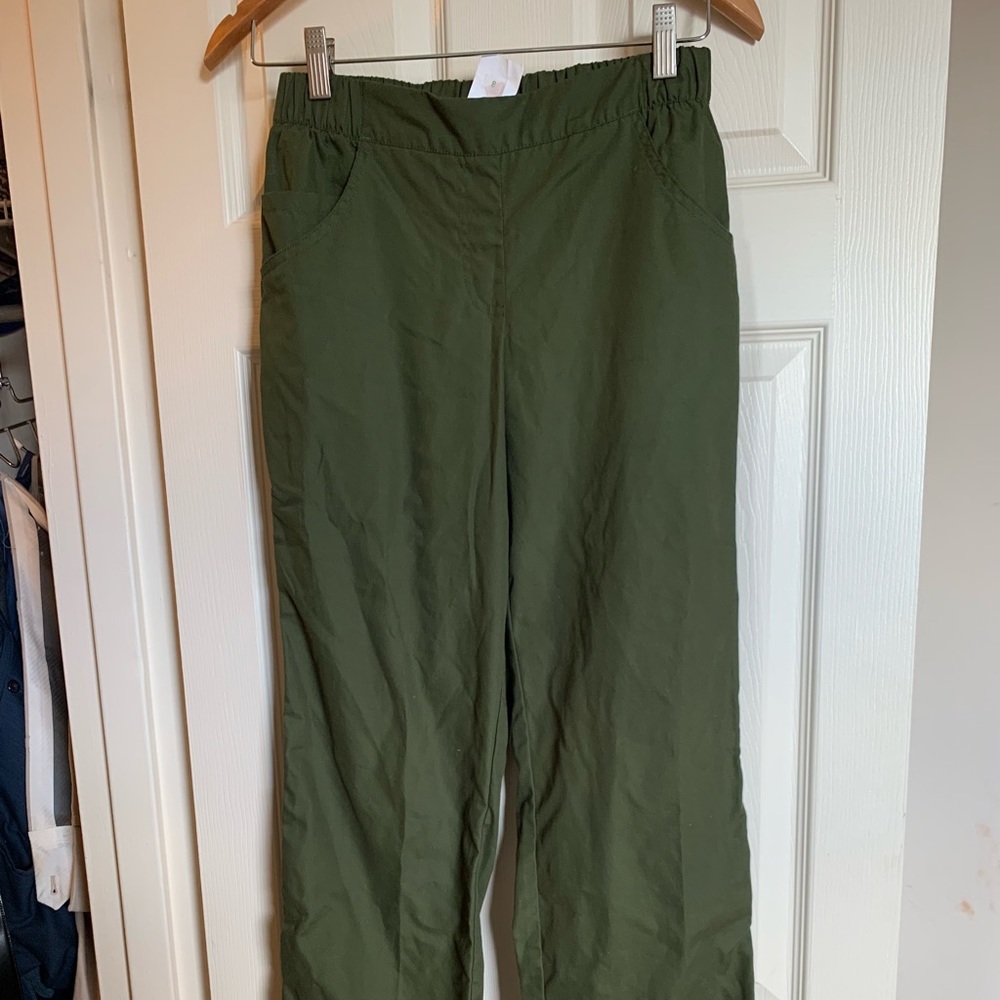 Butter soft olive scrub pants